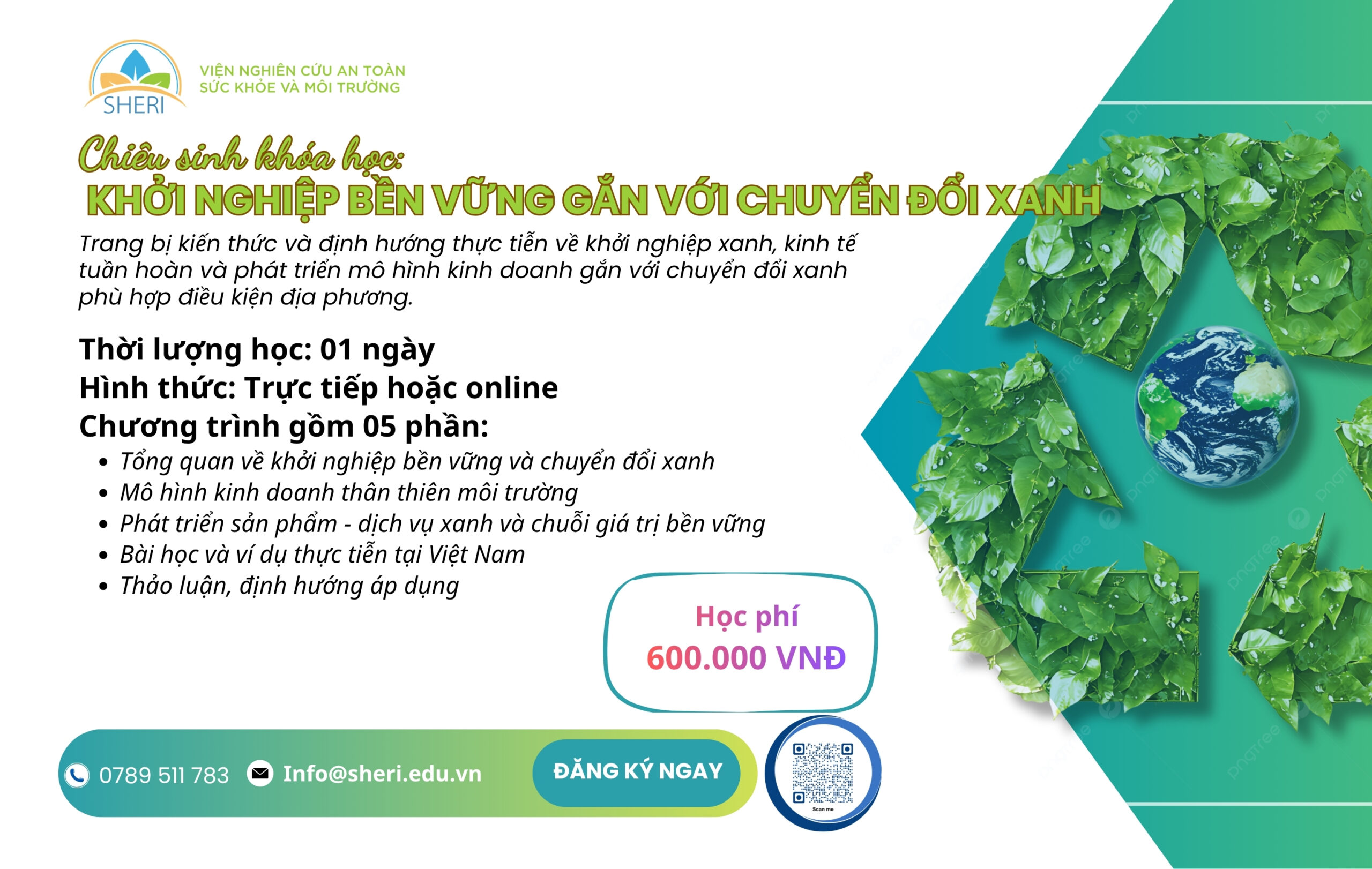 Khởi nghiệp bền vững gắn với chuyển đổi xanh